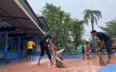 AGEร่วมกับโรงเรียนวัดปรีดารามทำความสะอาดพื้นที่โรงเรียนเตรียมพร้อมต้อนรับวันเทอม